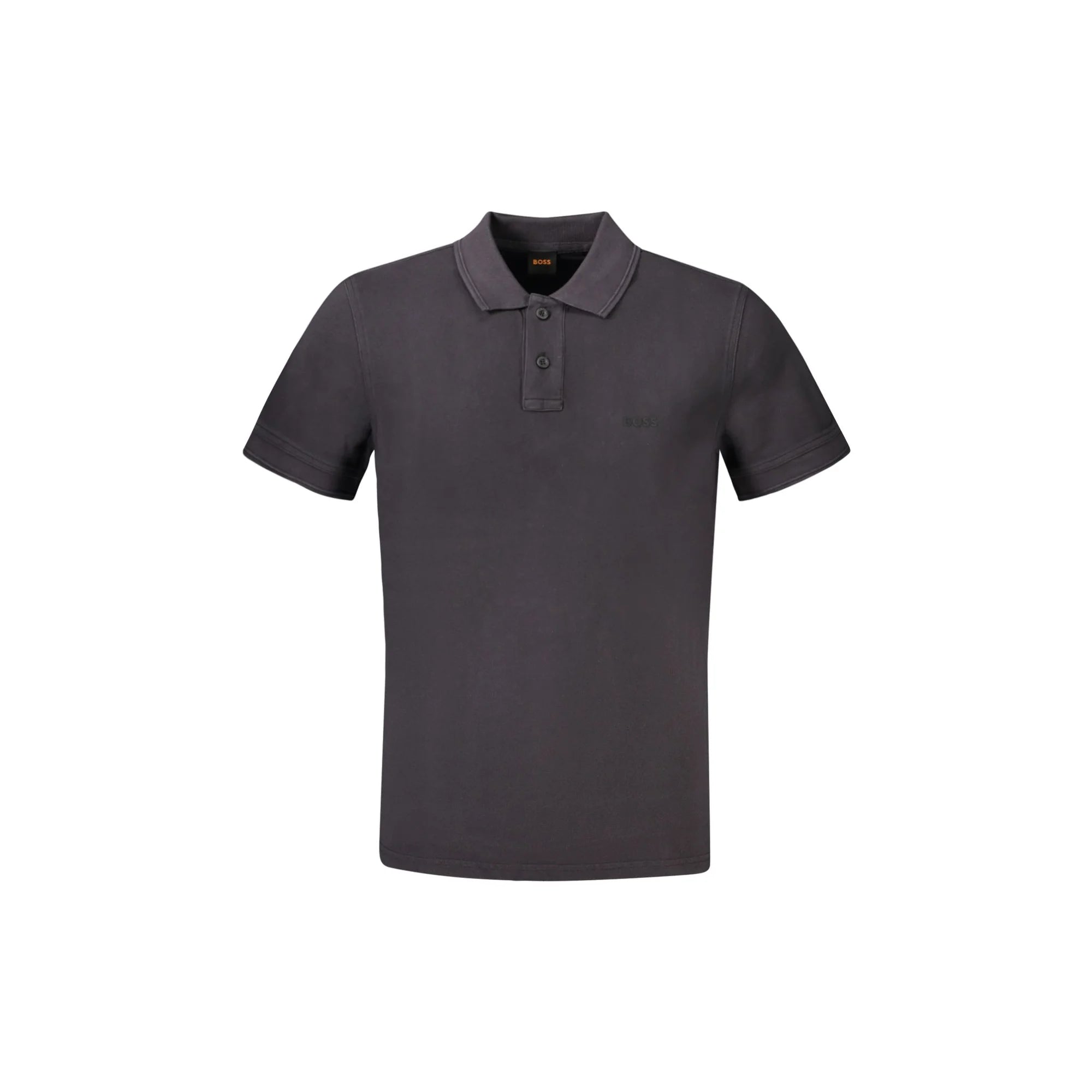 HUGO BOSS POLO MANICHE CORTE UOMO NERO