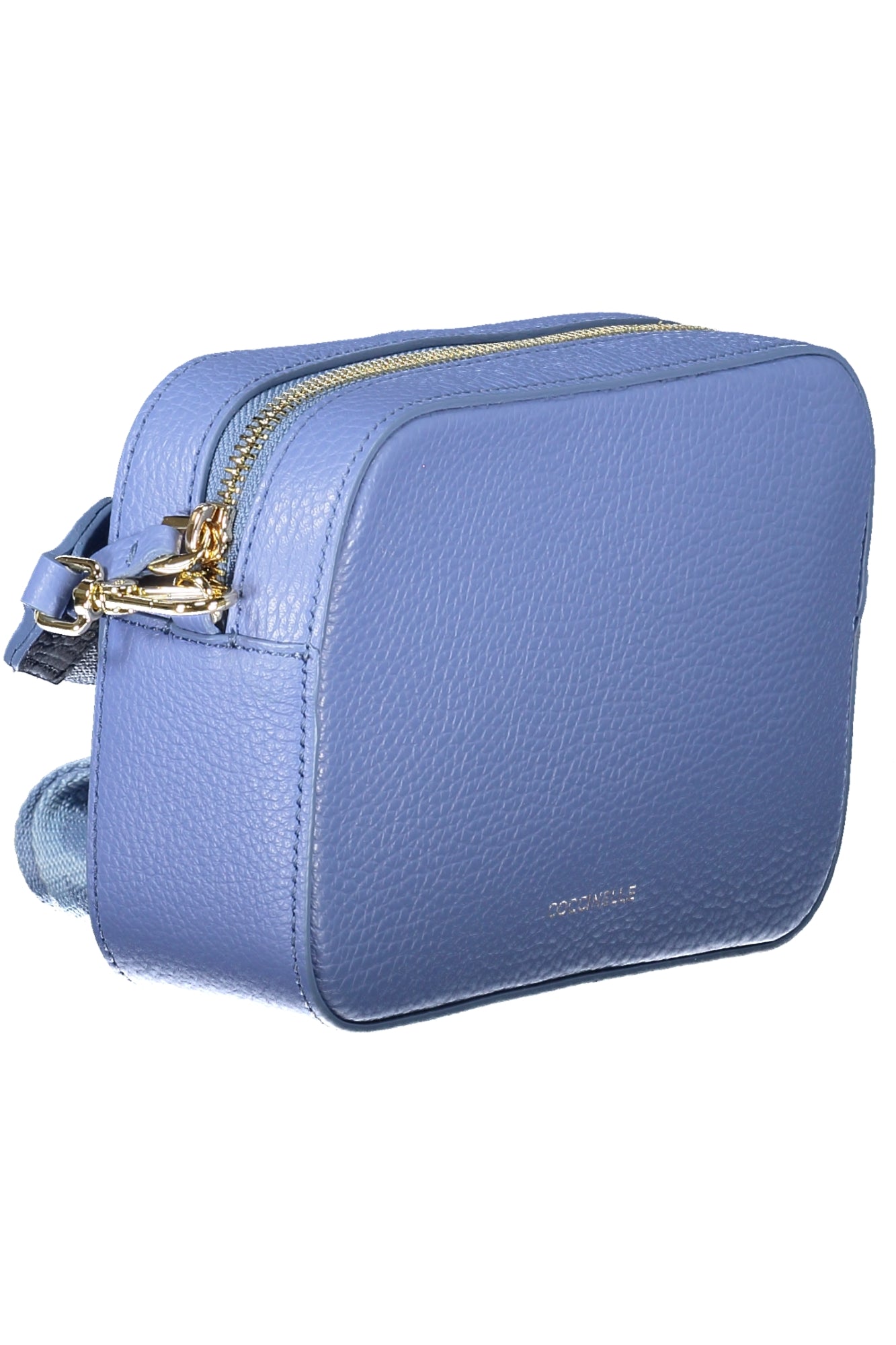 COCCINELLE Borsa Donna a Tracolla Blu, In Vera Pelle, Tebe Mini