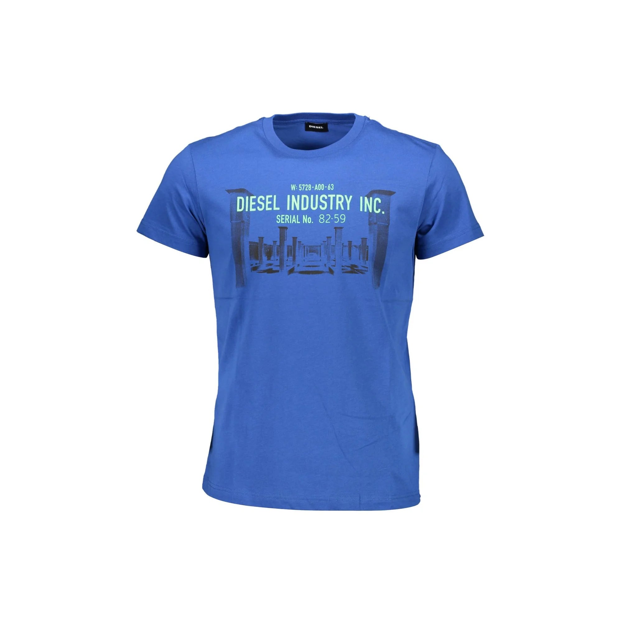 DIESEL T-SHIRT MANICHE CORTE UOMO BLU