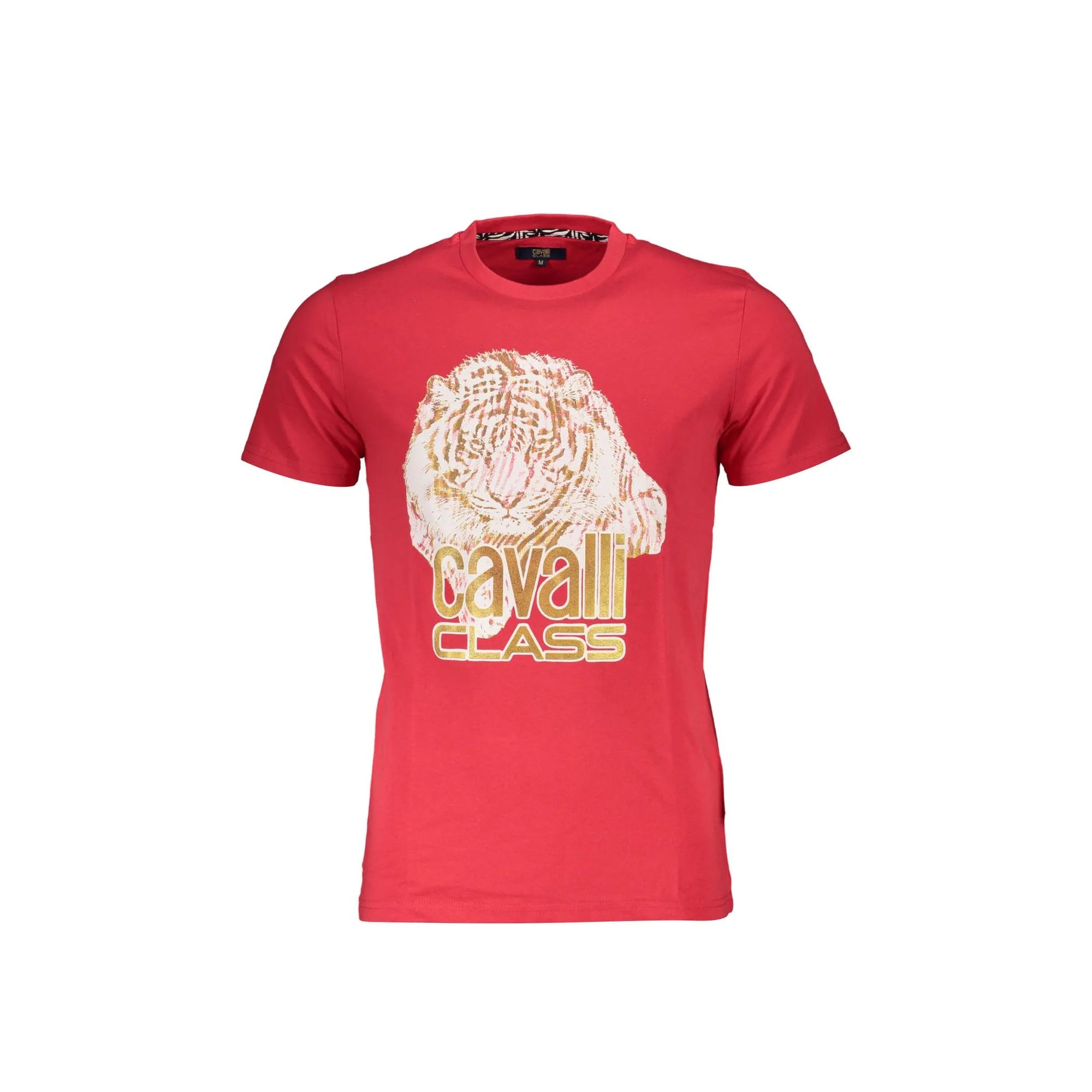 Cavalli Class T-Shirt Maniche Corte Uomo Rossa Stampa Rosso - foto prodotto