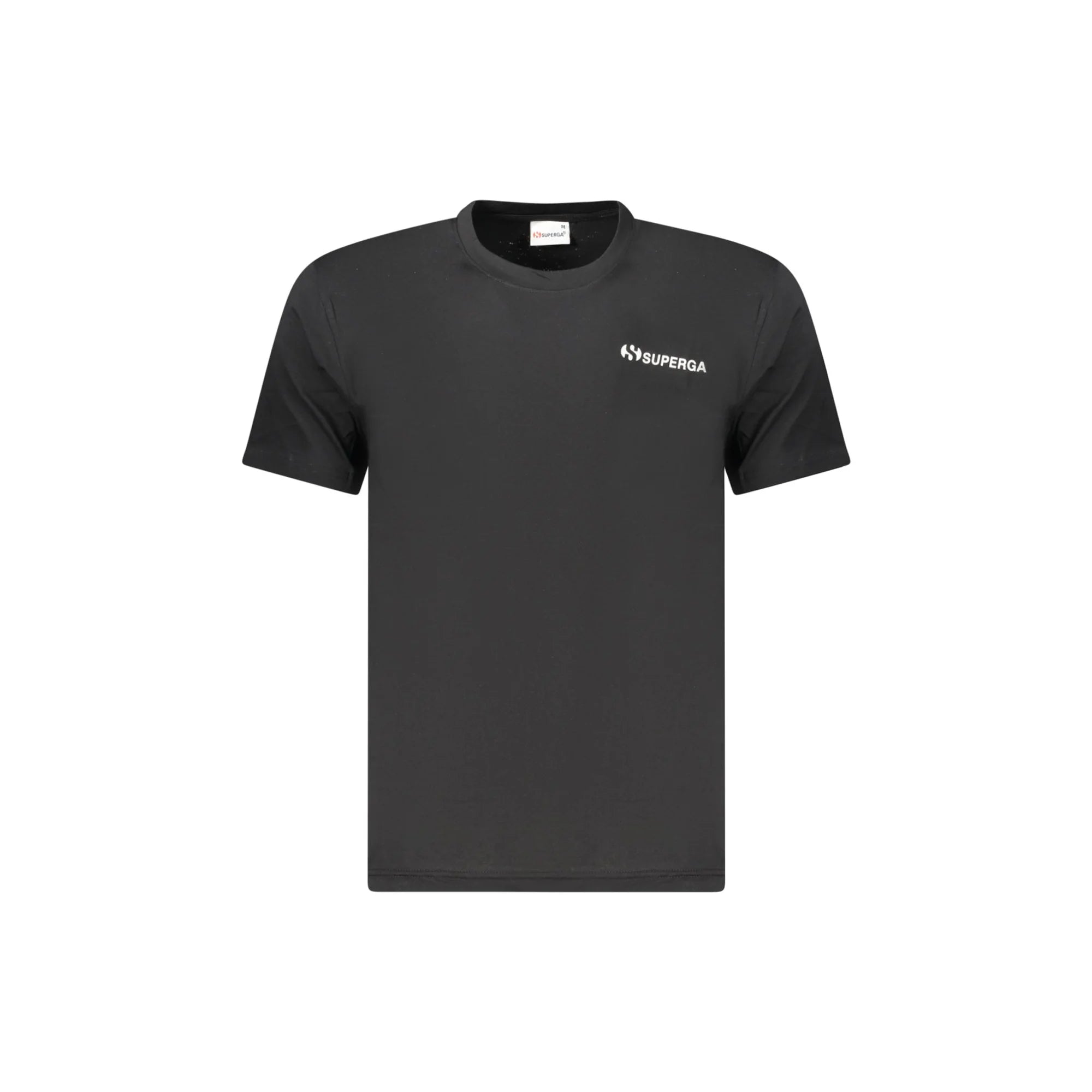 SUPERGA T-SHIRT MANICHE CORTE UOMO NERO