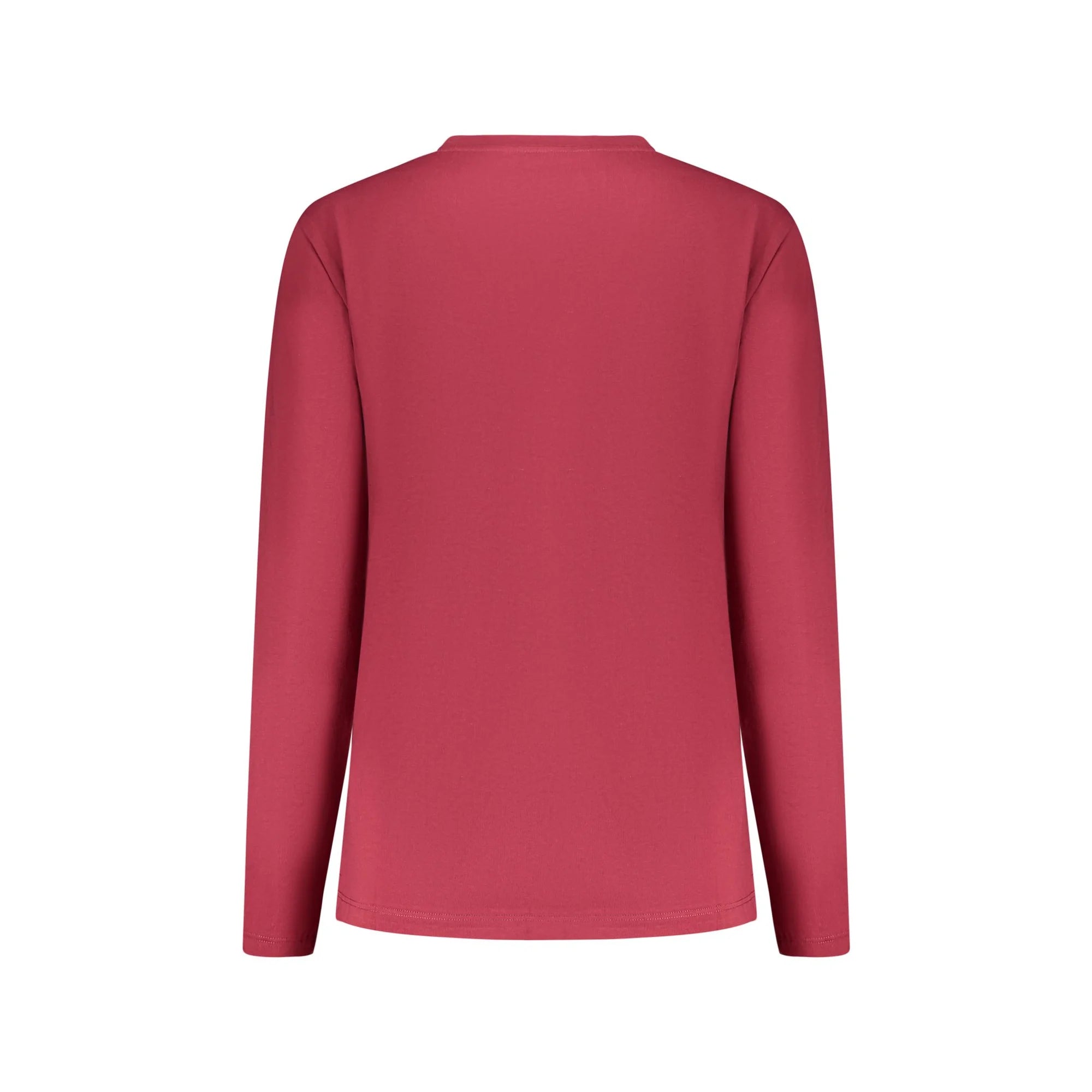 North Sails T-Shirt Maniche Lunghe Donna Rossa Stampa in Rilievo Logo rosso - vista 2