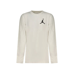 T-shirt Jordan Manches Longues Unisexe Blanche Broderie