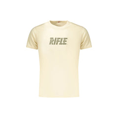 Rifle T-Shirt Maniche Corte Uomo Beige Stampa