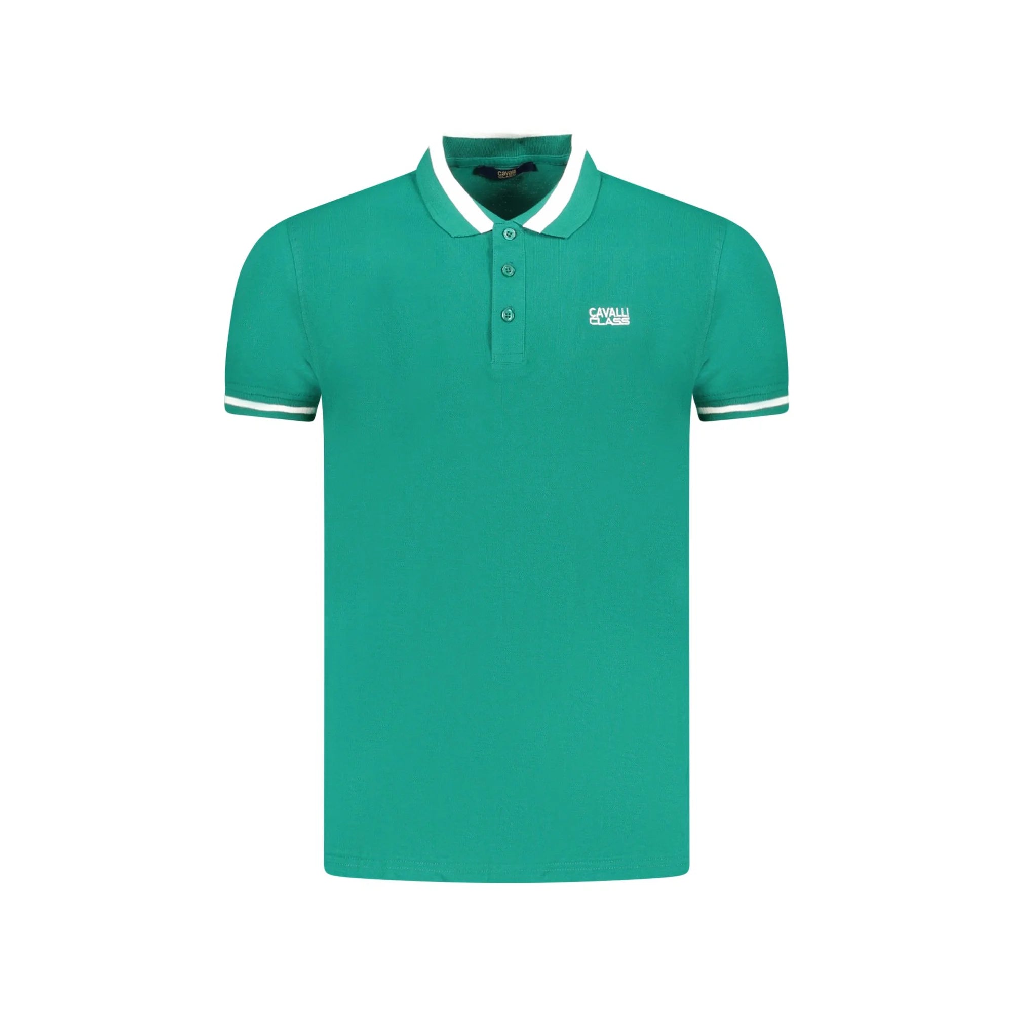 Cavalli Class Polo Maniche Corte Uomo Verde Ricamo - foto prodotto