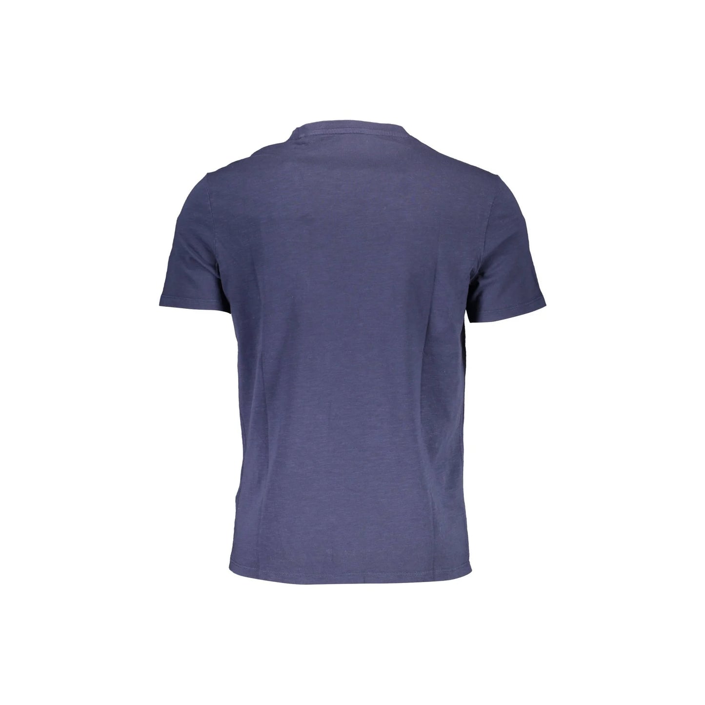 Guess Jeans T-Shirt Maniche Corte Uomo Blu Ricamo - vista 2