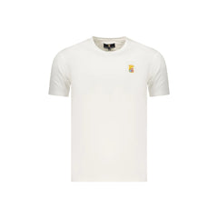 Marina Militare Camiseta de Manga Corta Hombre Blanca Bordado