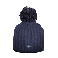 NORWAY 1963 Berretto Donna Blu con Pompon e Logo