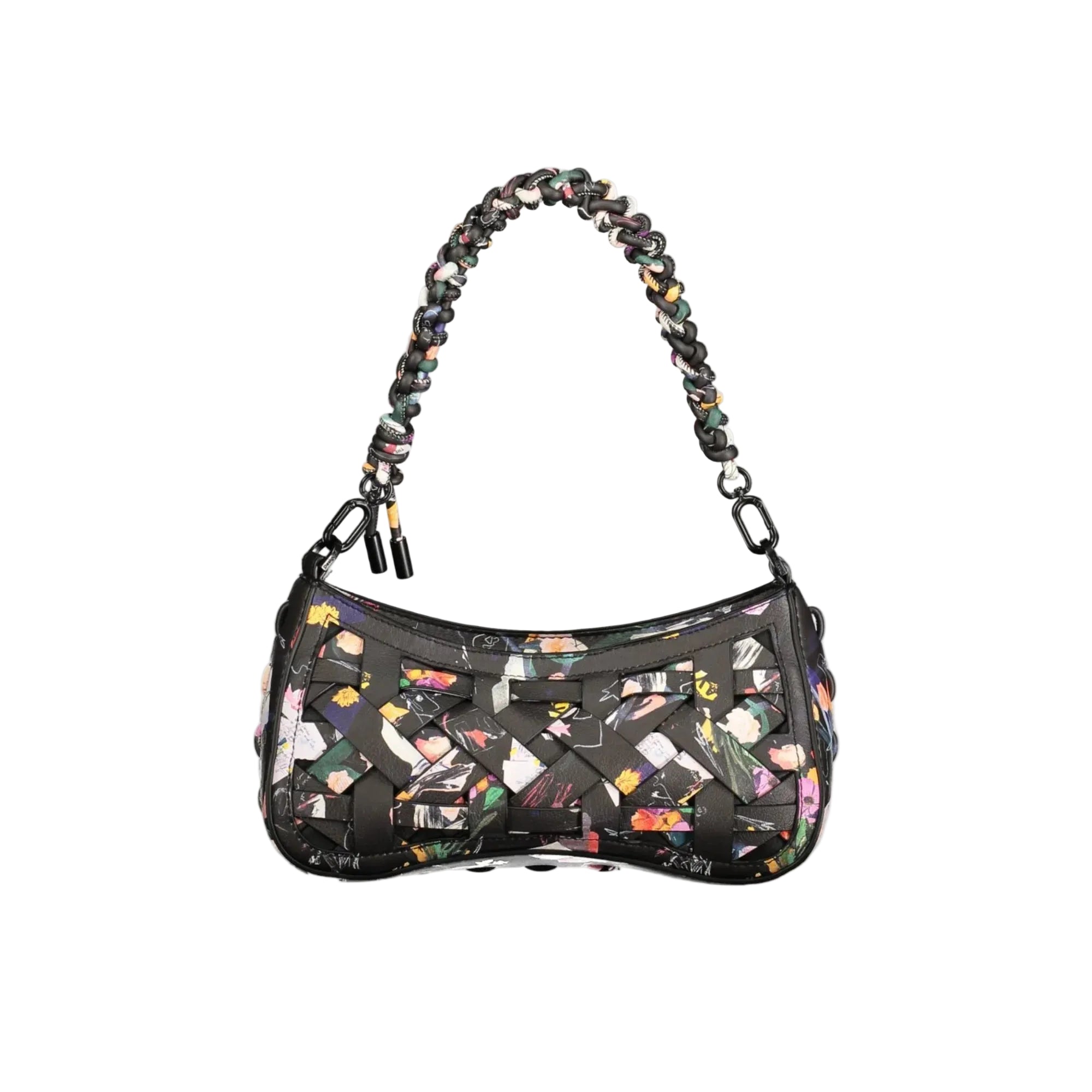 Desigual Borsa a Tracolla Donna Nera Logo Borse Nero - foto prodotto