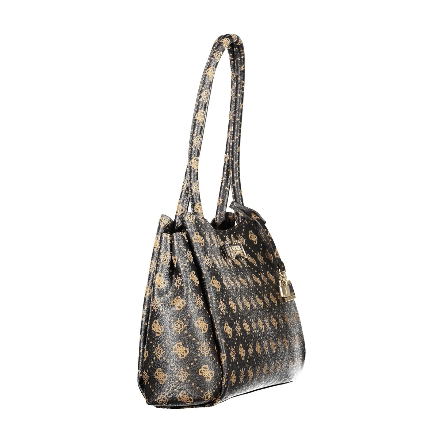 Guess Jeans Borsa a Spalla Donna Marroni Stampa Logo Borse - vista 3