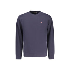 Napapijri Felpa Maniche Lunghe Uomo Blu Ricamo Logo