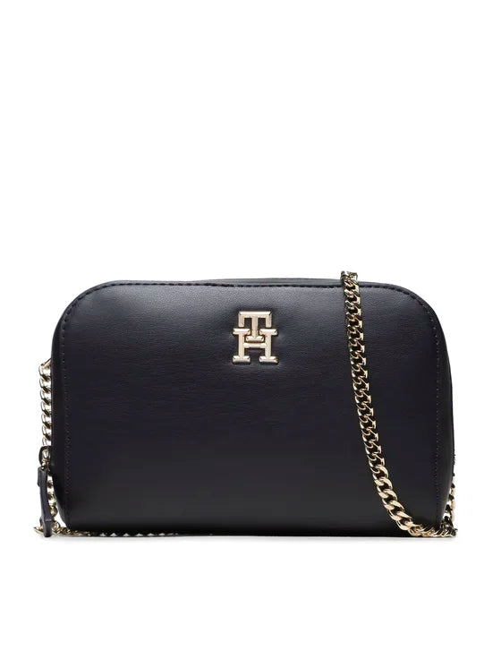 tommy hilfiger borsetta th feminne crossover aw0aw14871 blu scuro 8720644241615 - immagine 1