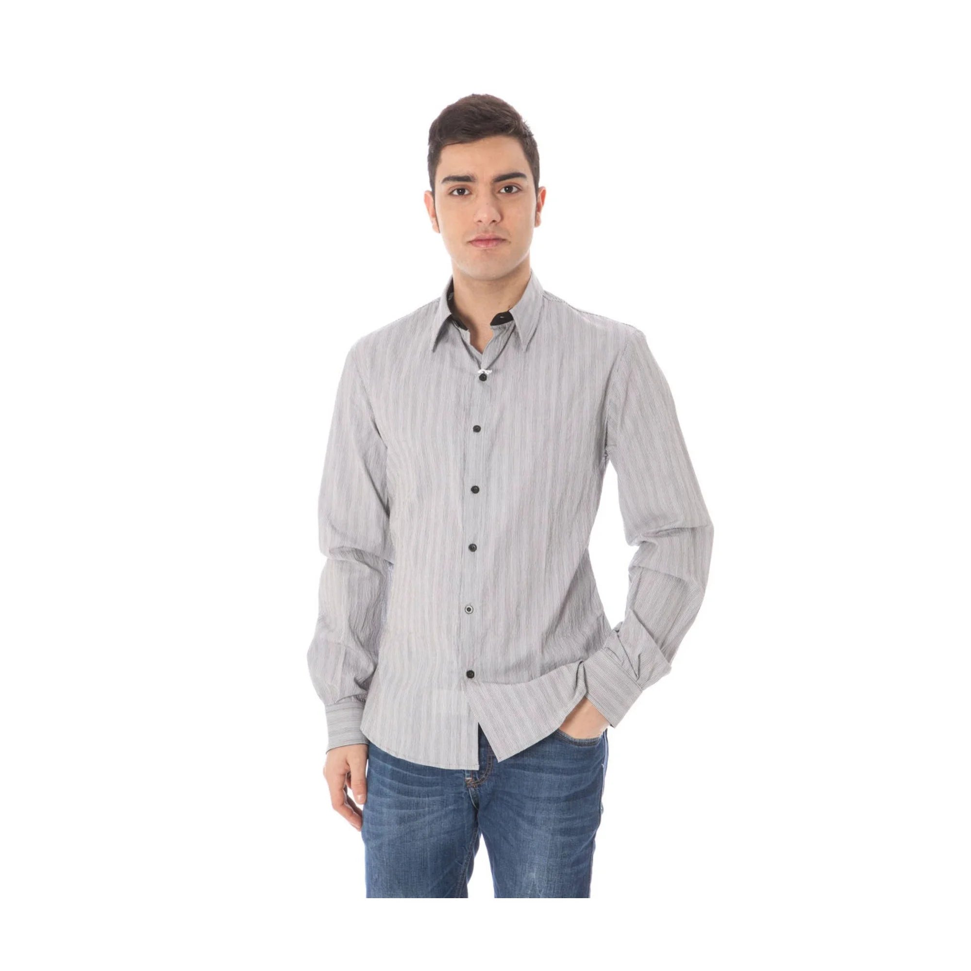 COSTUME NATIONAL CAMICIA MANICHE LUNGHE UOMO BIANCO