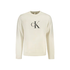Calvin Klein sweatshirt herre hvid med logo og lange ærmer