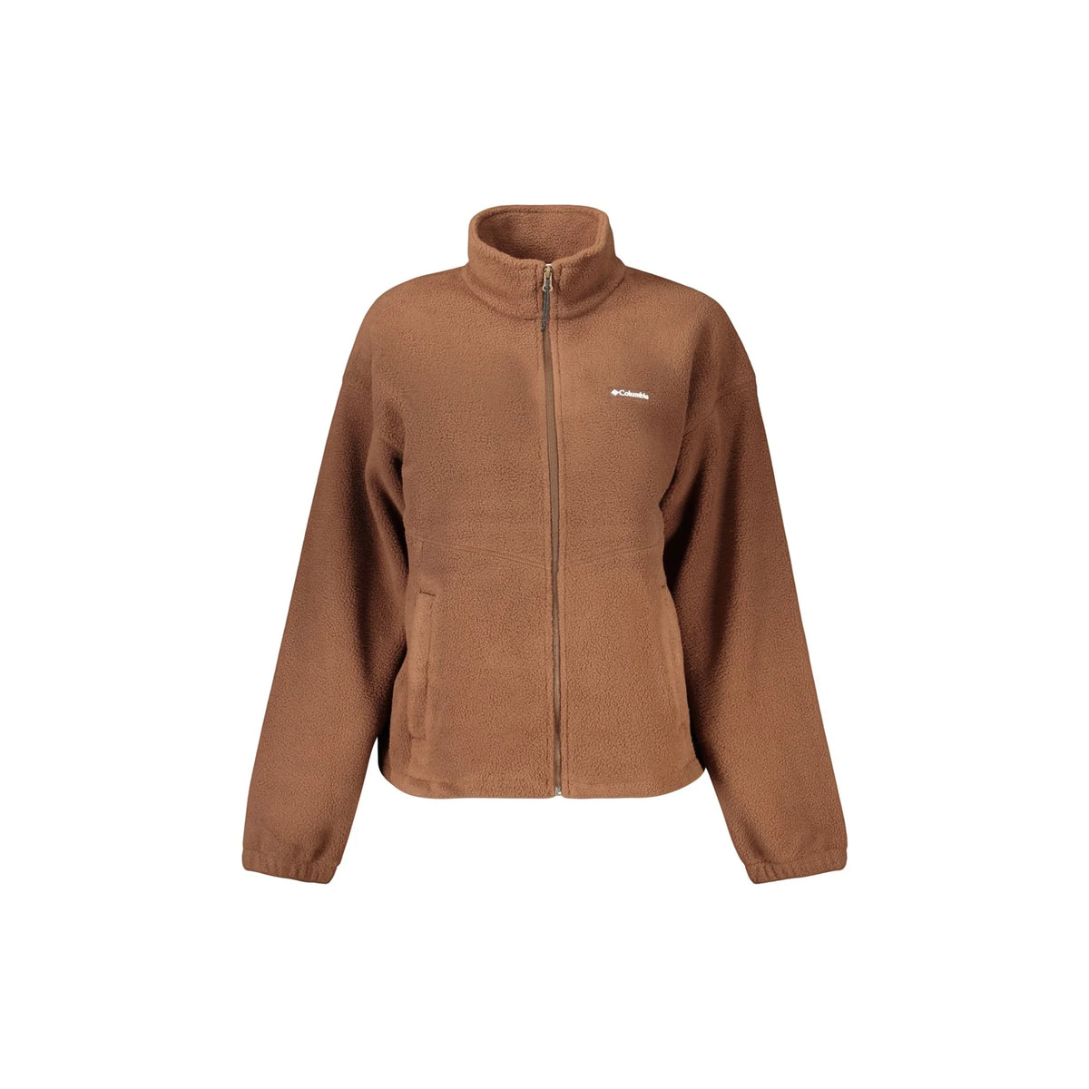COLUMBIA FELPA CON ZIP DONNA MARRONE