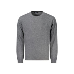 North Sails Maglione Uomo Grigio Ricamo Logo