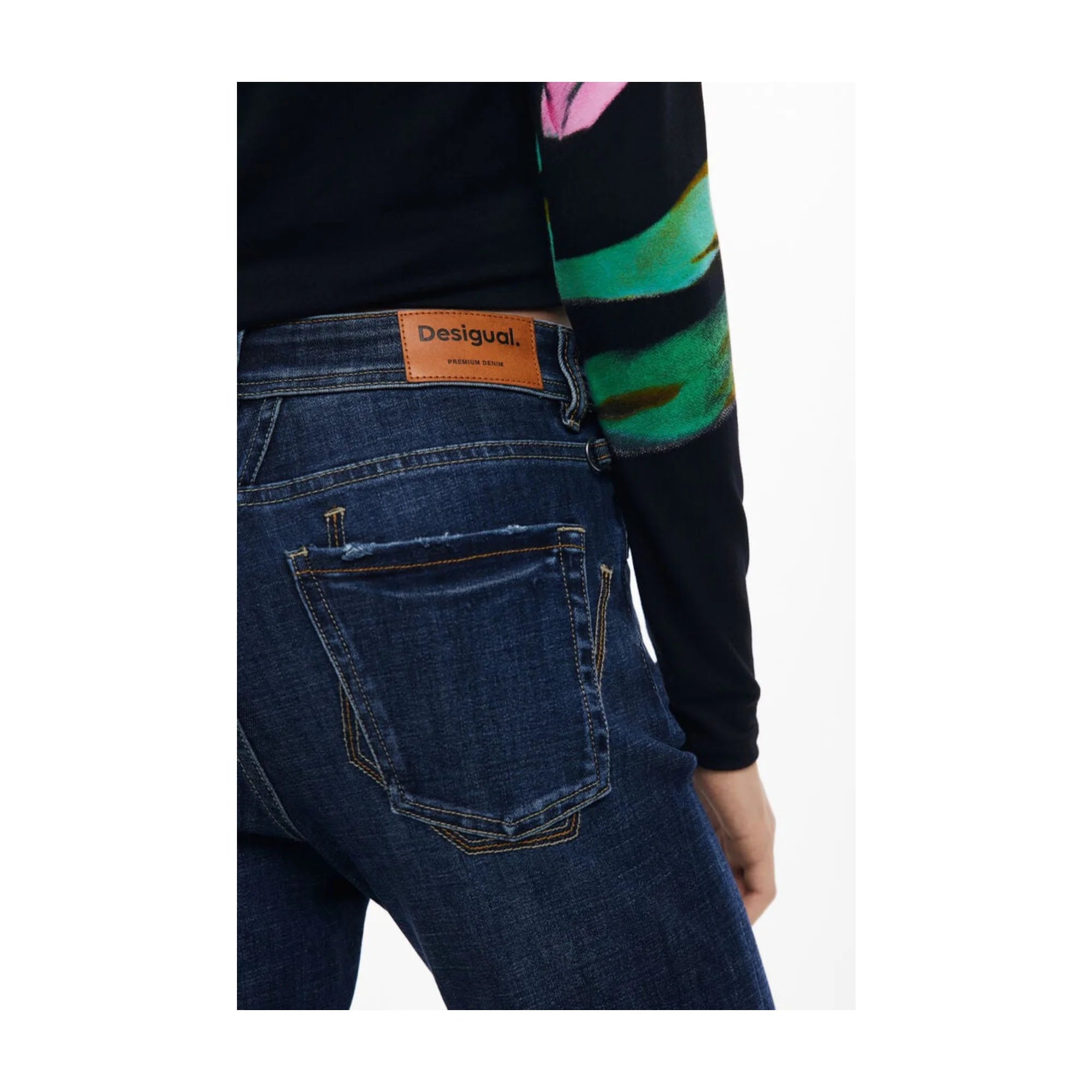 DESIGUAL JEANS DENIM DONNA BLU