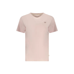 Guess vaqueros camiseta Mujer Manga Corta Rosa Logo