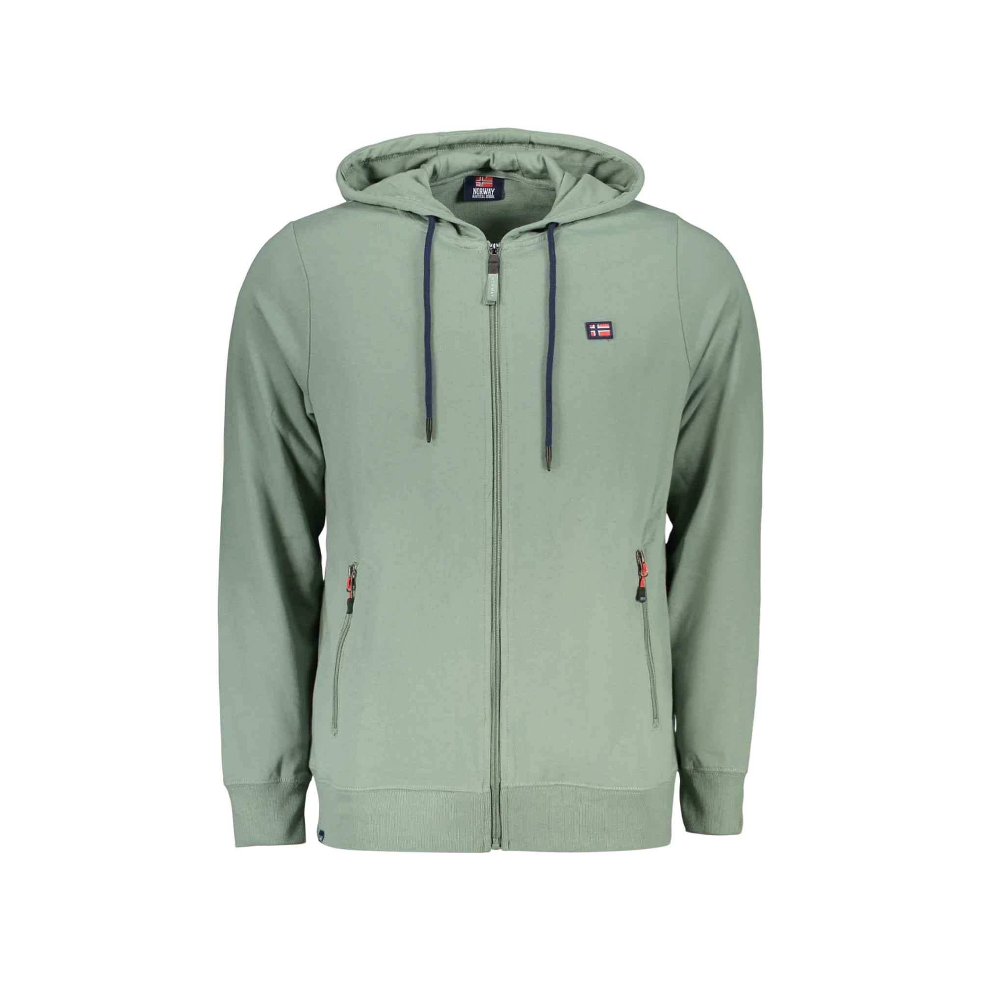 NORWAY 1963 FELPA CON ZIP UOMO VERDE