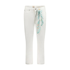 Guess Jeans Donna Bianco Foulard Removibile Logo