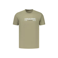 Calvin Klein T-Shirt Krótki Rękaw Mężczyzna Zielony Z Nadrukiem Logo