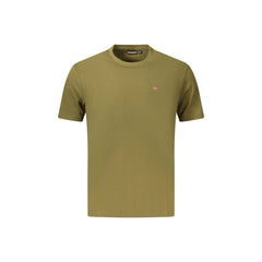 Napapijri T-Shirt Manches Courtes Homme Vert Broderie