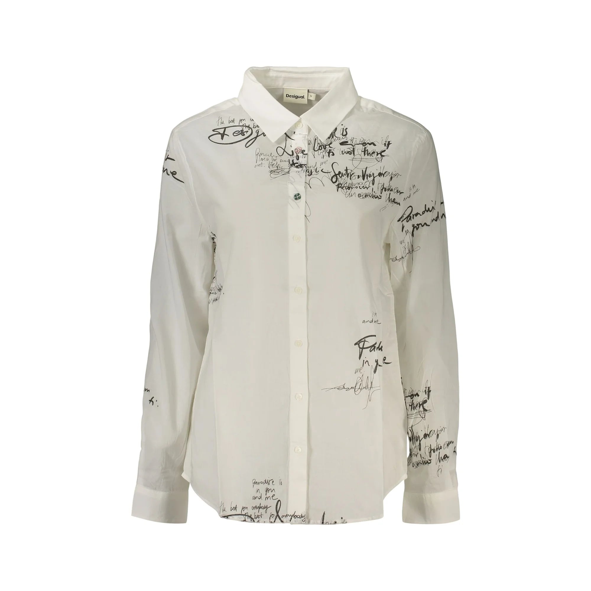 DESIGUAL CAMICIA MANICHE LUNGHE DONNA BIANCO