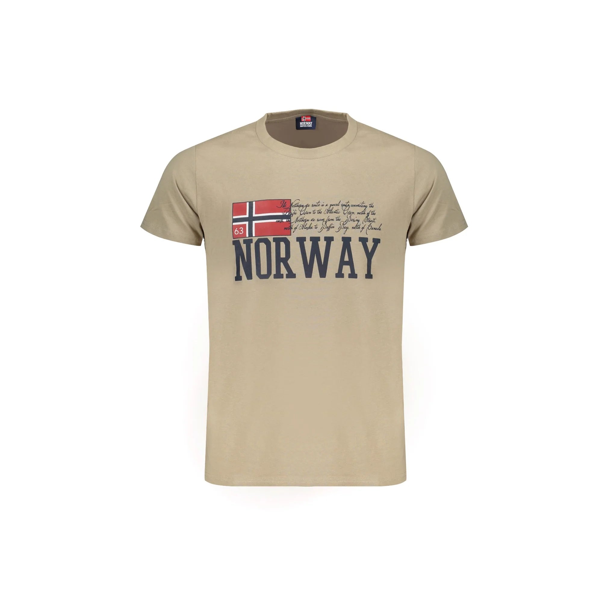 NORWAY 1963 T-SHIRT MANICHE CORTE UOMO BEIGE