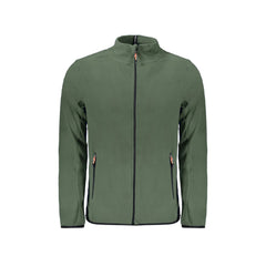 Norway 1963 Sweat Homme Vert en Polaire avec Fermeture Éclair et Logo