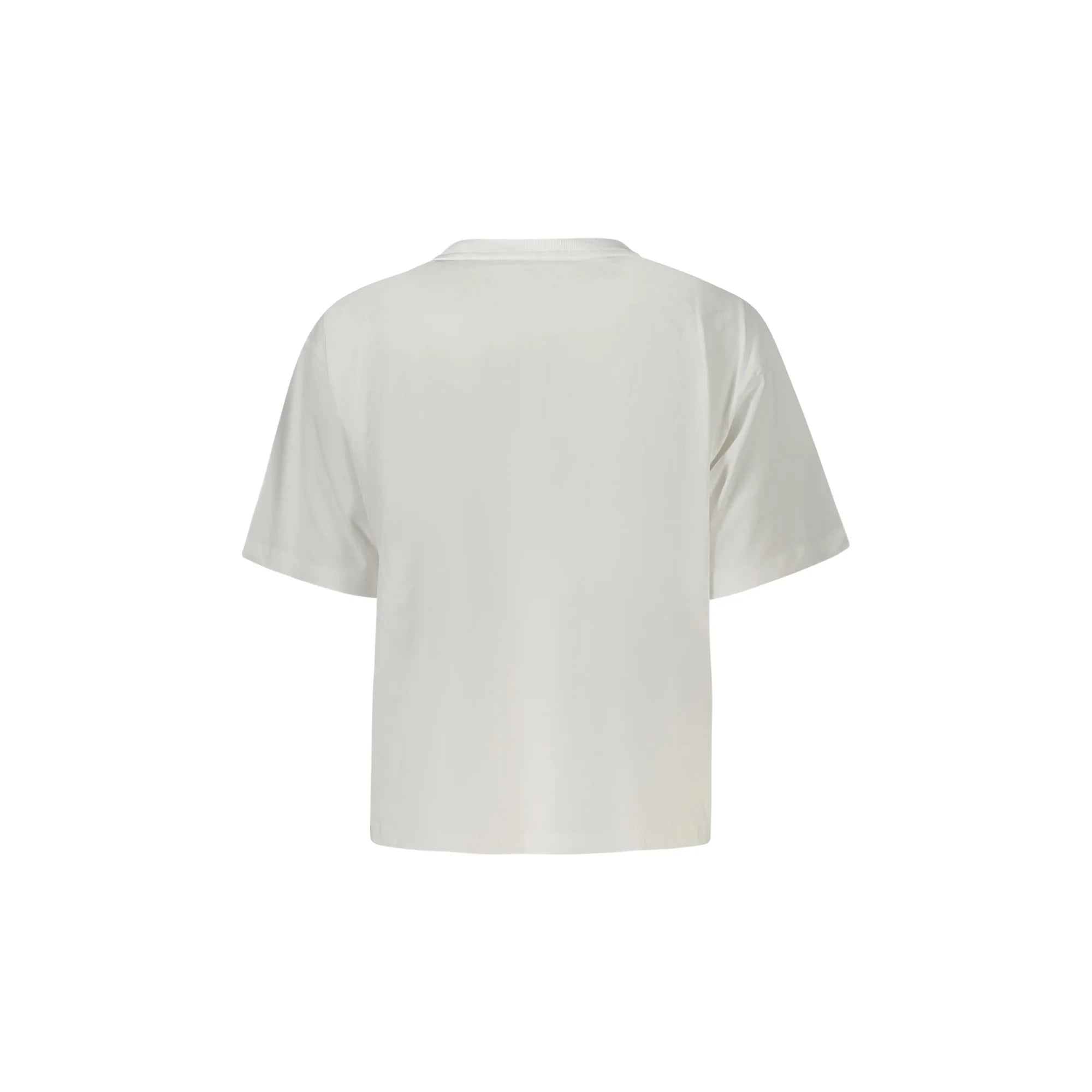 GUESS JEANS T-SHIRT MANICHE CORTE DONNA BIANCO