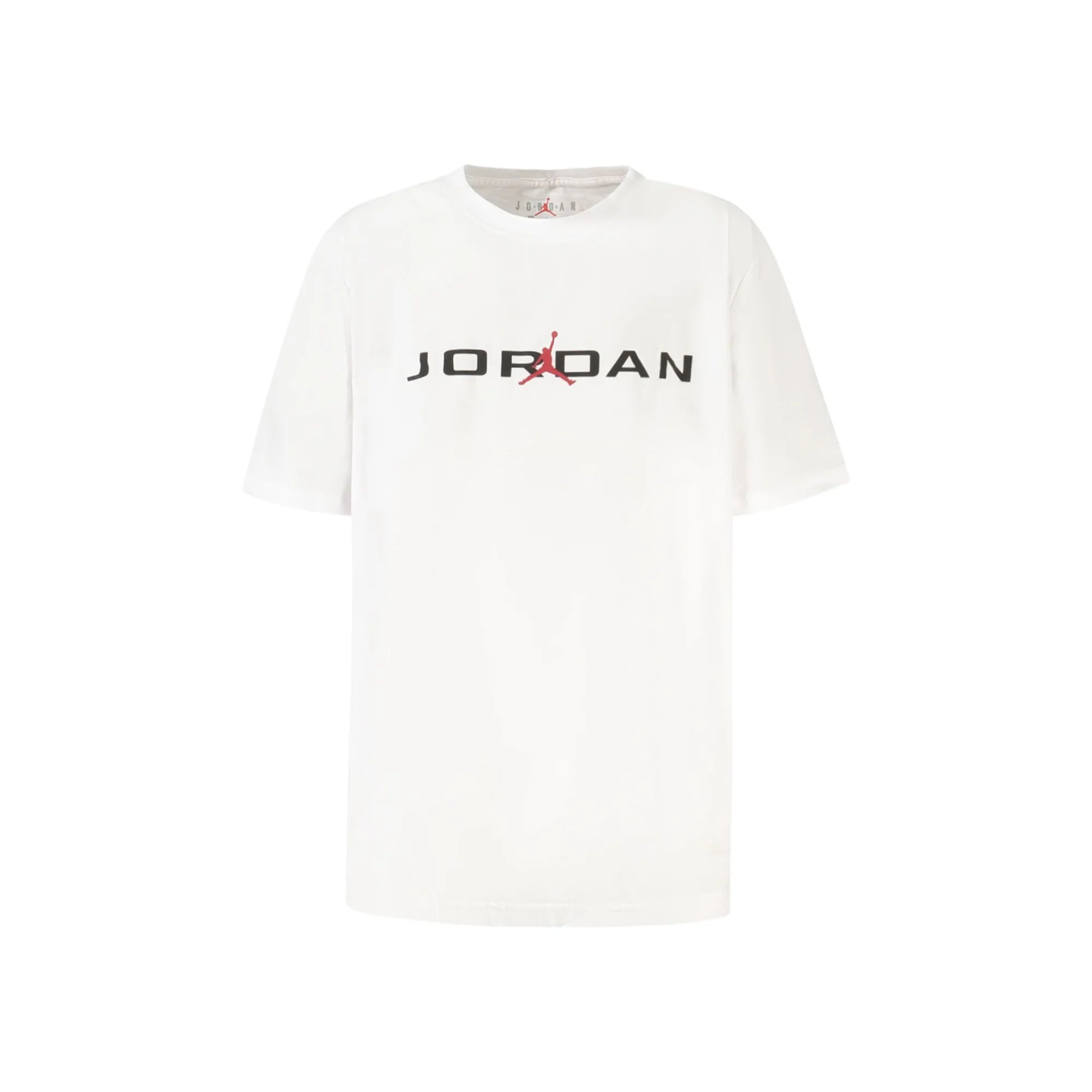 Jordan T-Shirt Maniche Corte Unisex Bianca Stampa Logo Bianco - foto prodotto