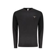 Accademia Militare Pullover Herren Schwarz Stickerei