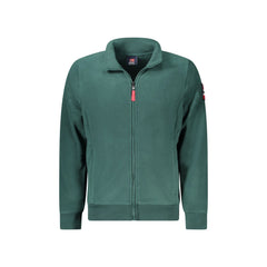 Norway 1963 Felpa Uomo Verde Zip Pile Tasche Ricamo Logo