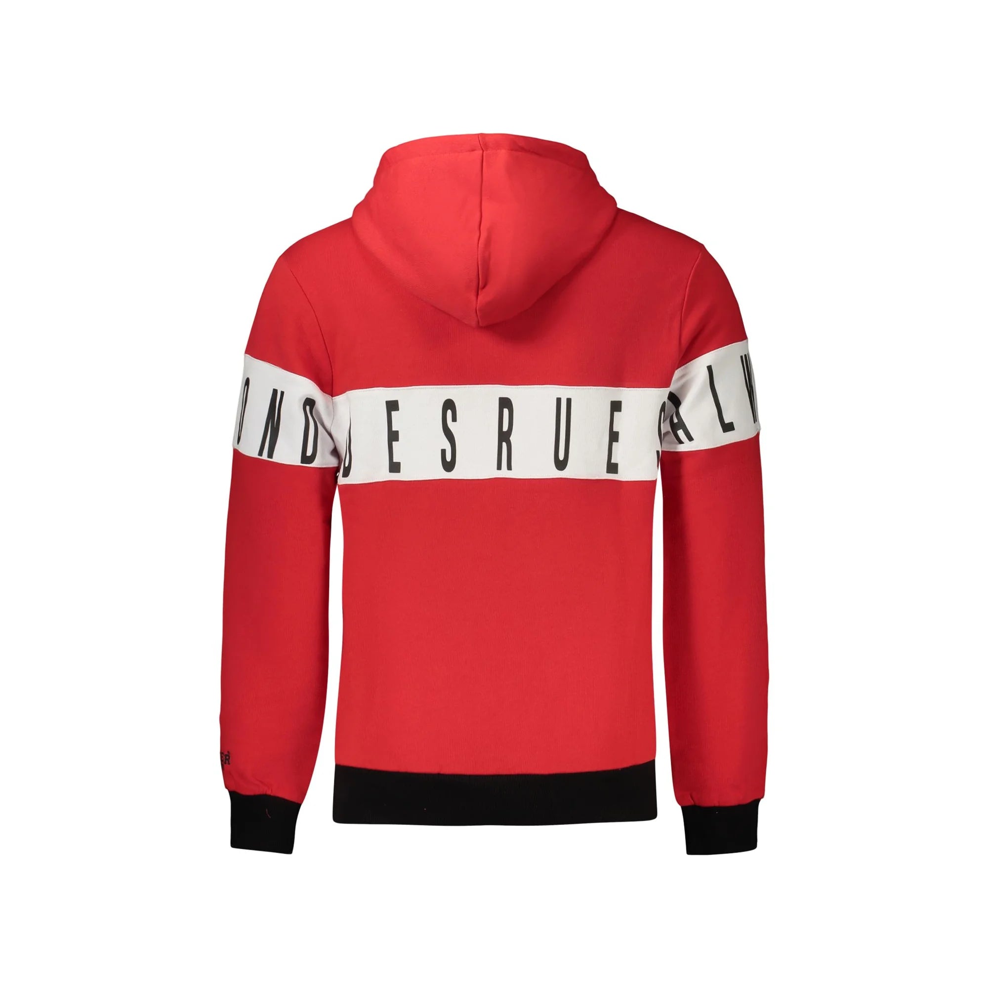 BOXEUR DES RUES FELPA SENZA ZIP UOMO ROSSO