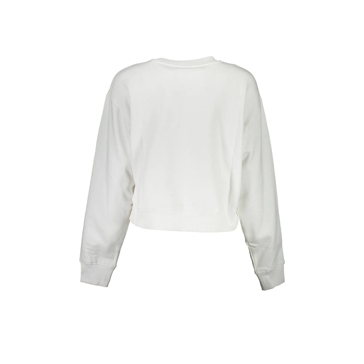 Guess Jeans Felpa Maniche Lunghe Donna Bianca Stampa Logo Felpe bianco - vista 2