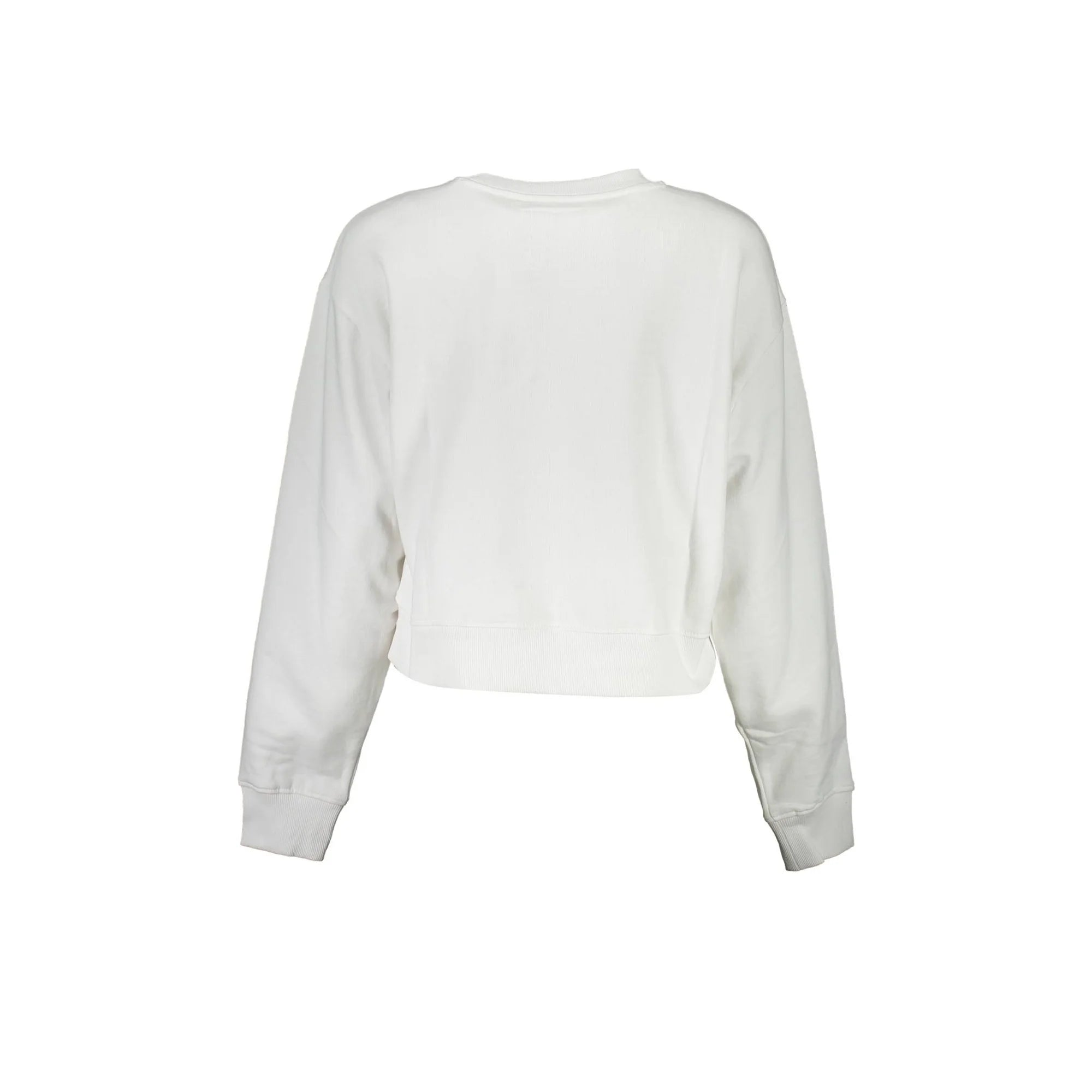 GUESS JEANS FELPA SENZA ZIP DONNA BIANCO