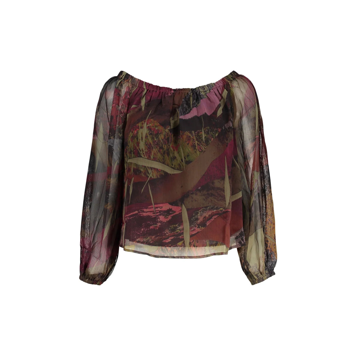 DESIGUAL CAMICIA MANICHE LUNGHE DONNA VERDE