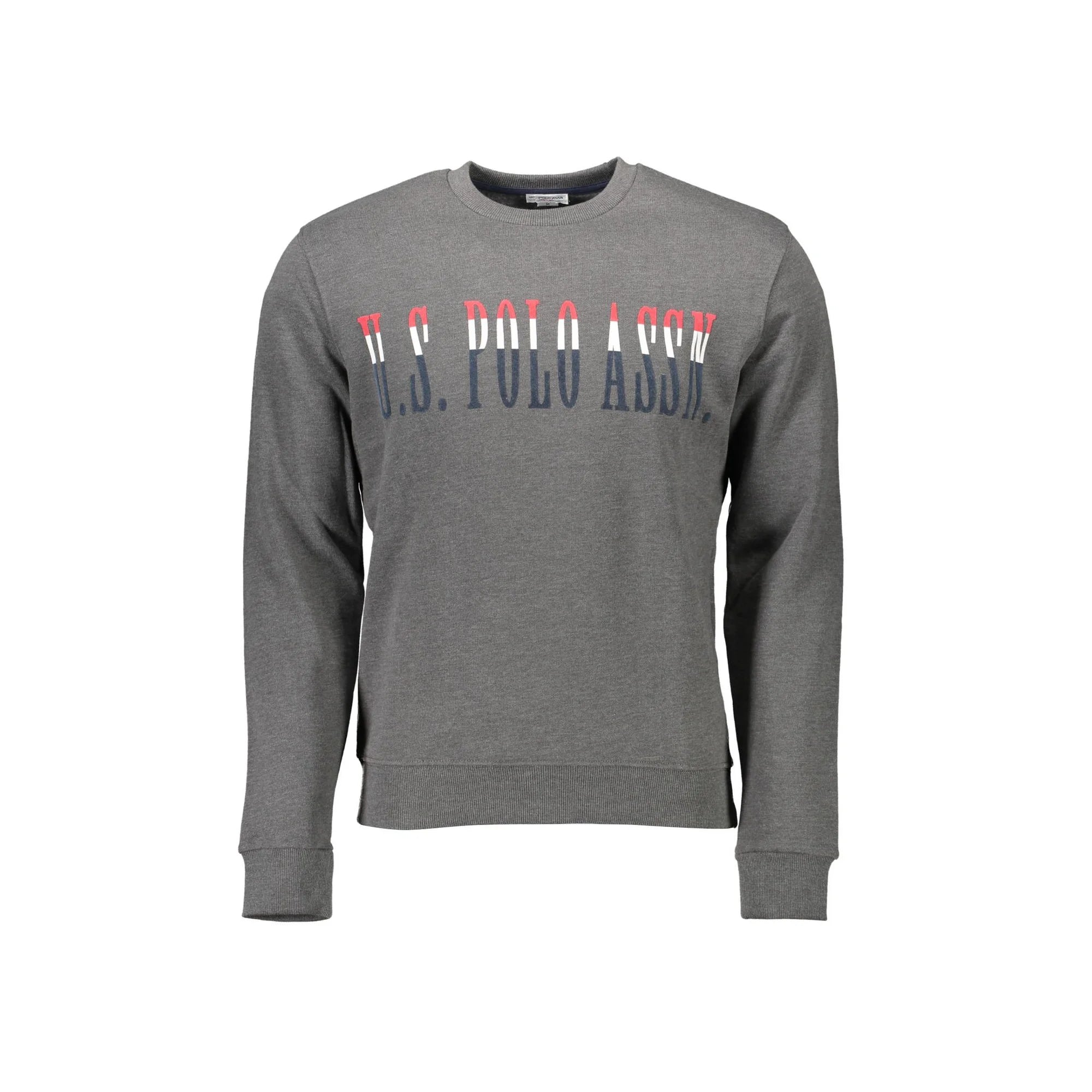 U.S. POLO FELPA SENZA ZIP UOMO GRIGIO