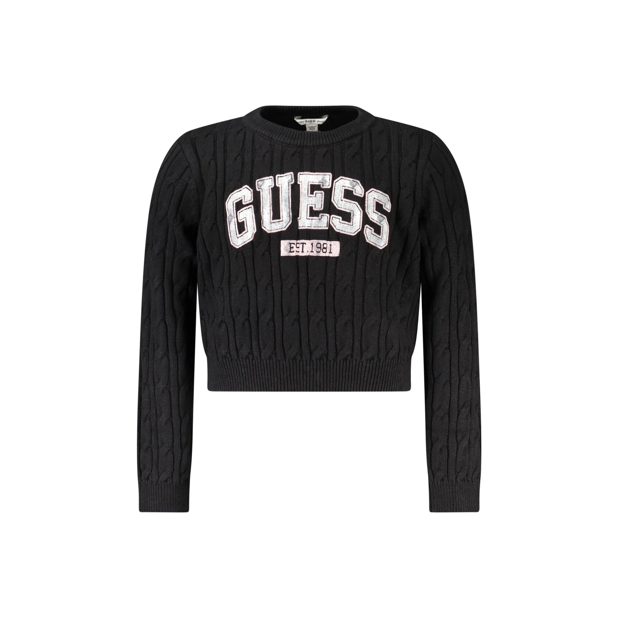 GUESS JEANS MAGLIONE BAMBINA NERO