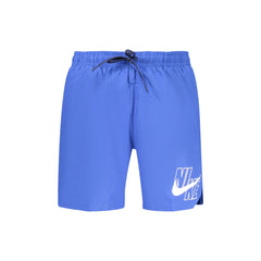 Nike Costume da Mare Uomo Blu Stampa