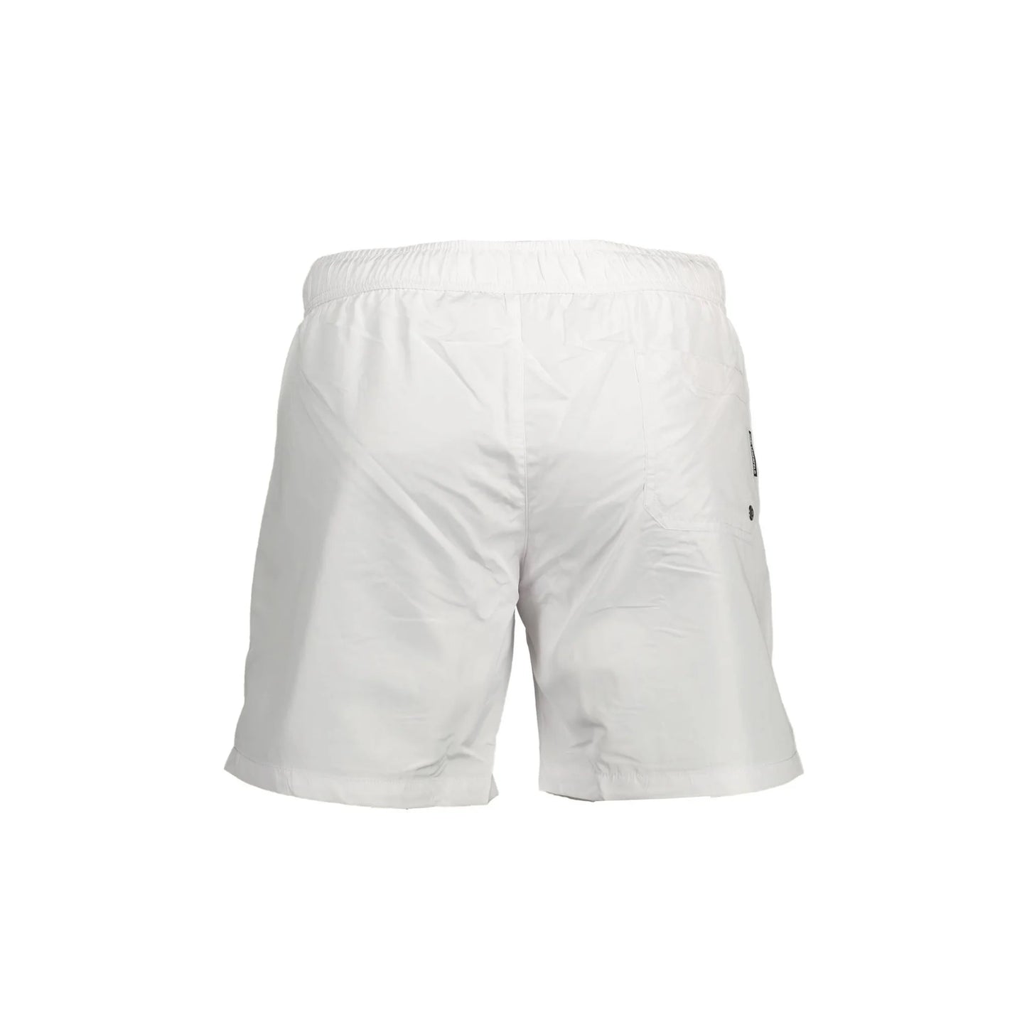 Karl Lagerfeld Beachwear Costume da Mare Uomo Bianco con Logo - vista 2