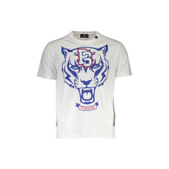 Plein Sport T-Shirt Μανίκια Κοντά Ανδρική Λευκή Εκτύπωση Λογότυπο