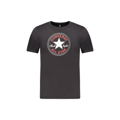 Converse T-Shirt Krótki Rękaw Unisex Czarna Z Nadrukiem Logo