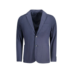 Guess Jeans Giubbotto Maniche Lunghe Uomo Blu Logo