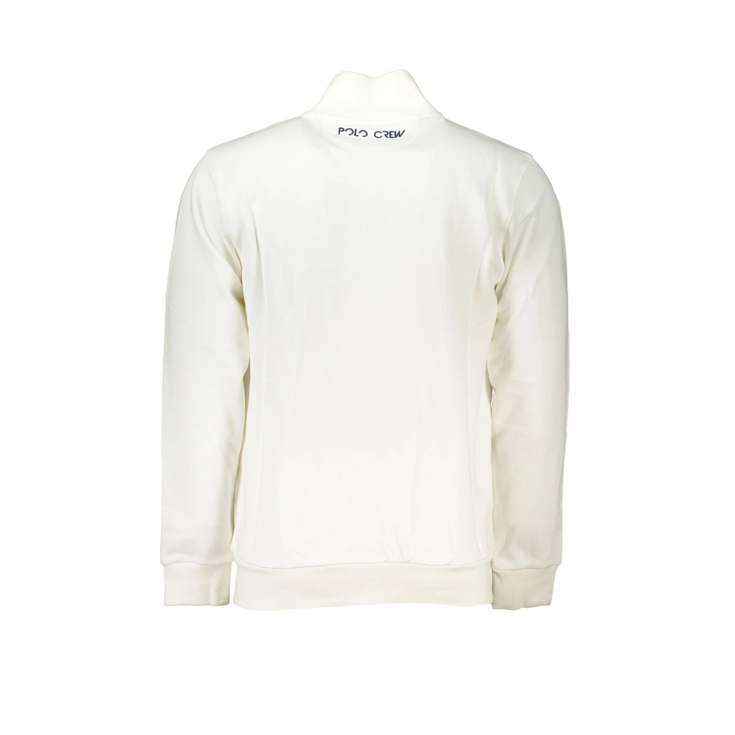 La Martina Felpa Maniche Lunghe Uomo Bianca Zip Ricamo Felpe bianco - vista 2