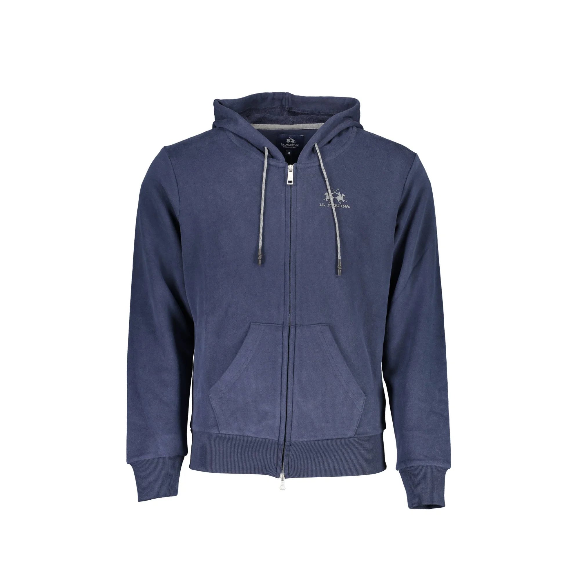 LA MARTINA FELPA CON ZIP UOMO BLU