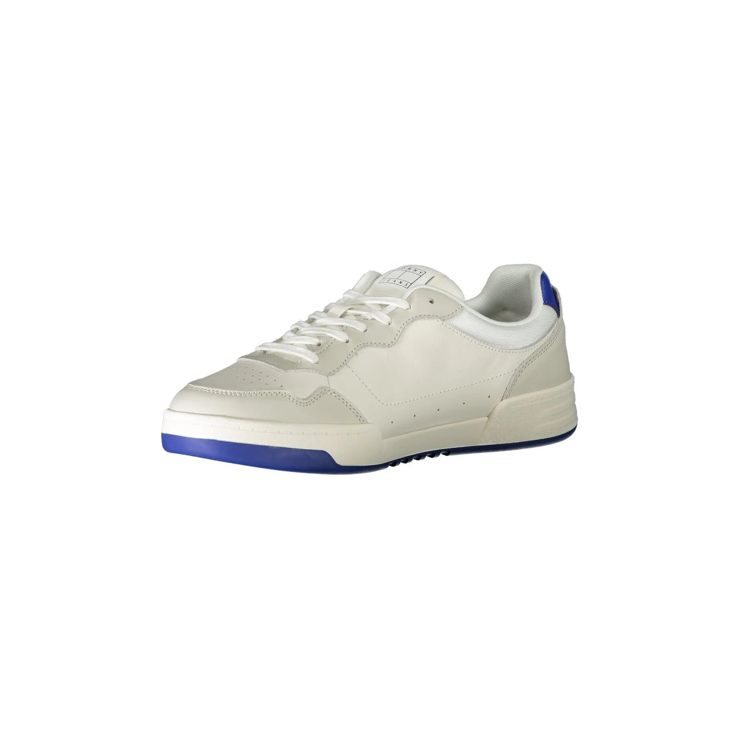TOMMY HILFIGER Scarpe Sneakers Uomo Bianche con Dettagli Blu Royal bianco - vista 3