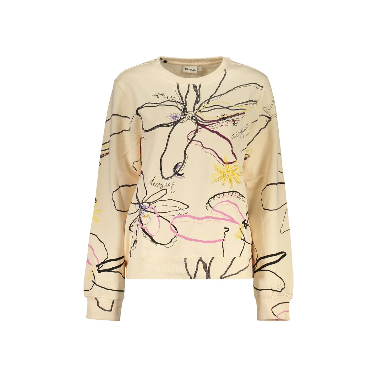 DESIGUAL FELPA SENZA ZIP DONNA ROSA