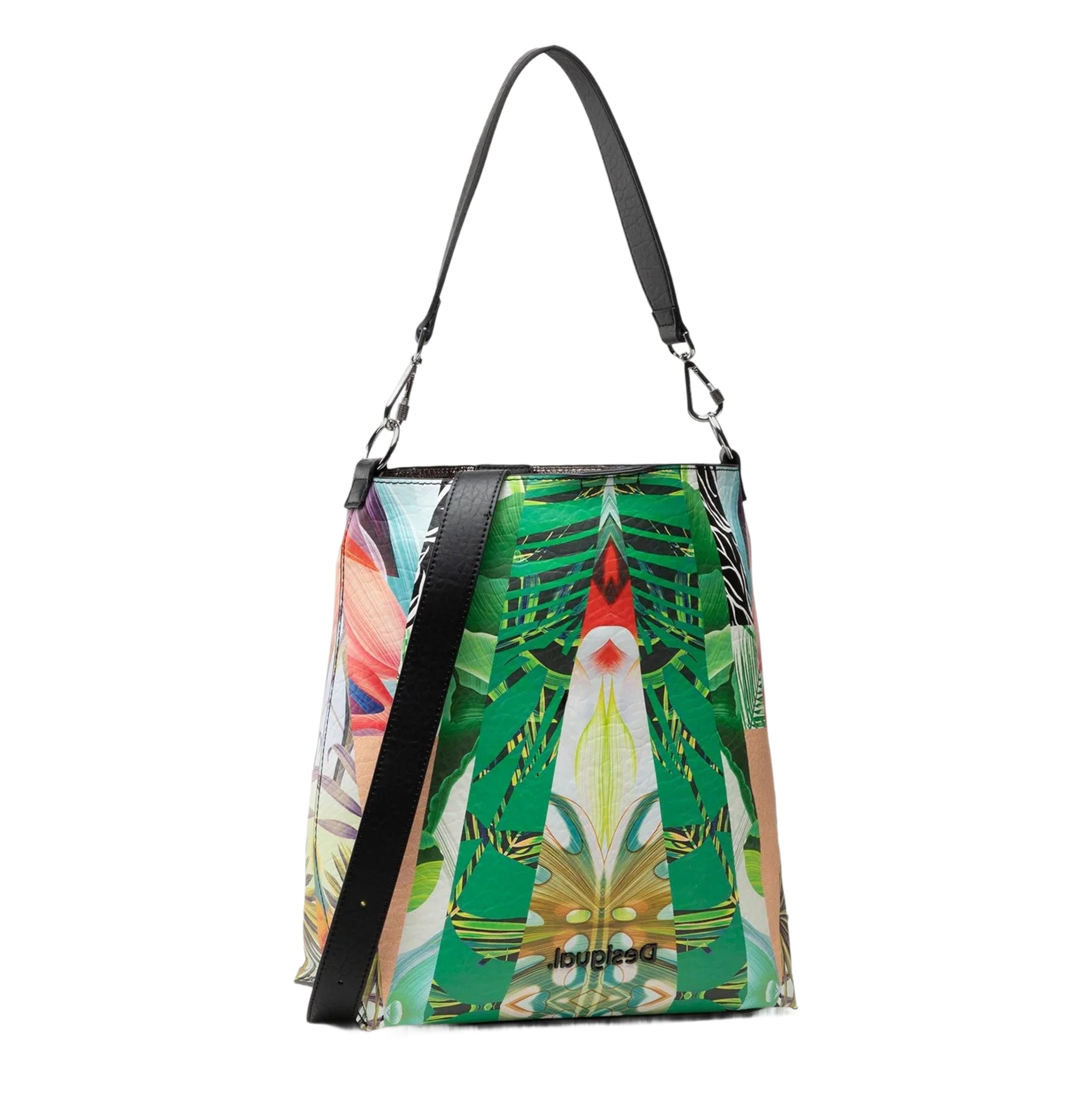 Borsa Donna a Spalla Desigual Multicolore con Tracolla e Pochette