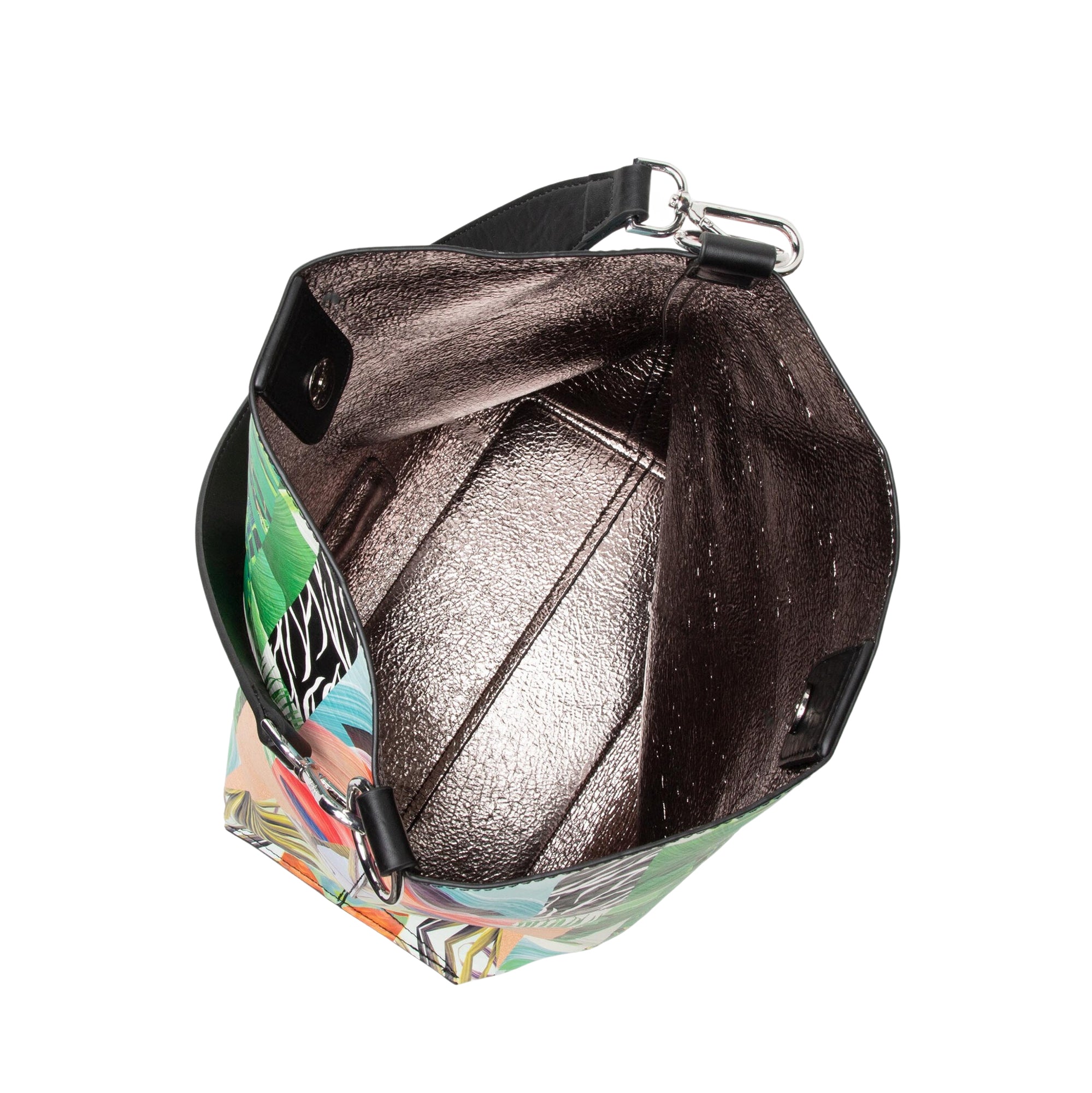 Borsa Donna a Spalla Desigual Multicolore con Tracolla e Pochette